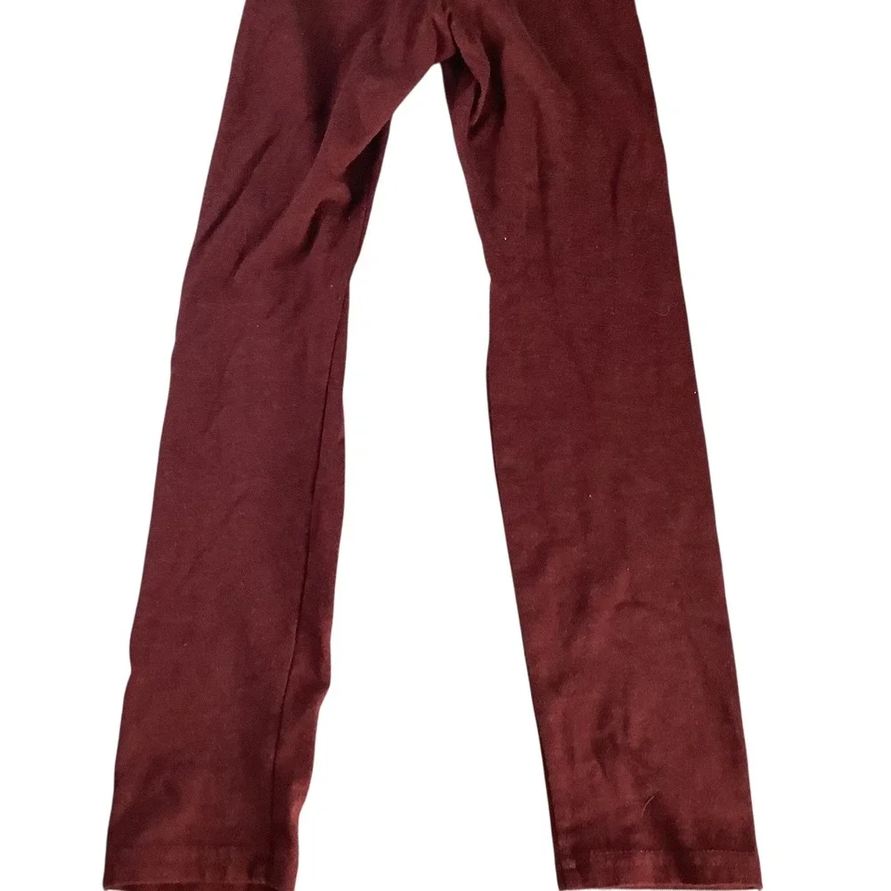Old Navy Girls Burgundy Velour Leggings Dream Chaser Graphic Size M 8 Activewear